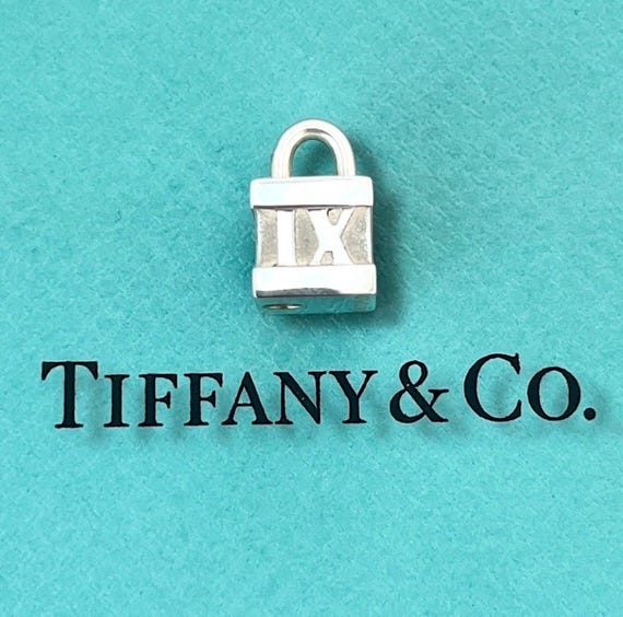 Authentic Tiffany & Co Charm- Atlas Padlock -very Rare Tiffany