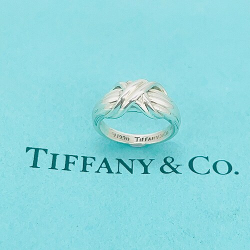 Tiffany shops & Co Ring - Signature ring - Rare Vintage 1990 -UK size L
