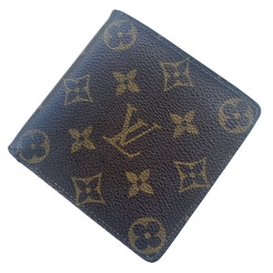 Louis Vuitton Monogram Canvas Street Style Leather Folding Wallet