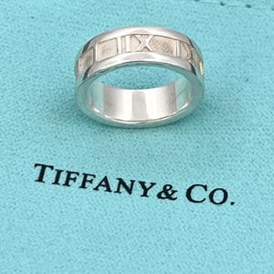Vintage Tiffany & Co Atlas Ring – 1995 Sterling Silver Roman
