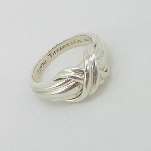 Tiffany shops & Co Ring - Signature ring - Rare Vintage 1990 -UK size L