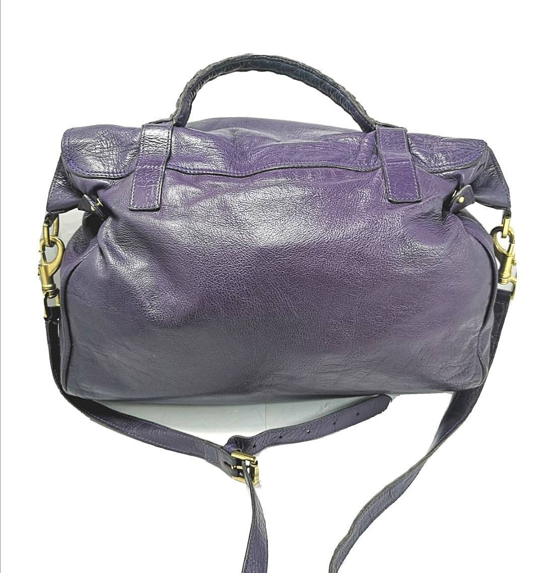 PURPLE MULBERRY Alexa Bag - Mulberry Satchel Bag - Mulberry Hand Bag - Cross Body Purse ...