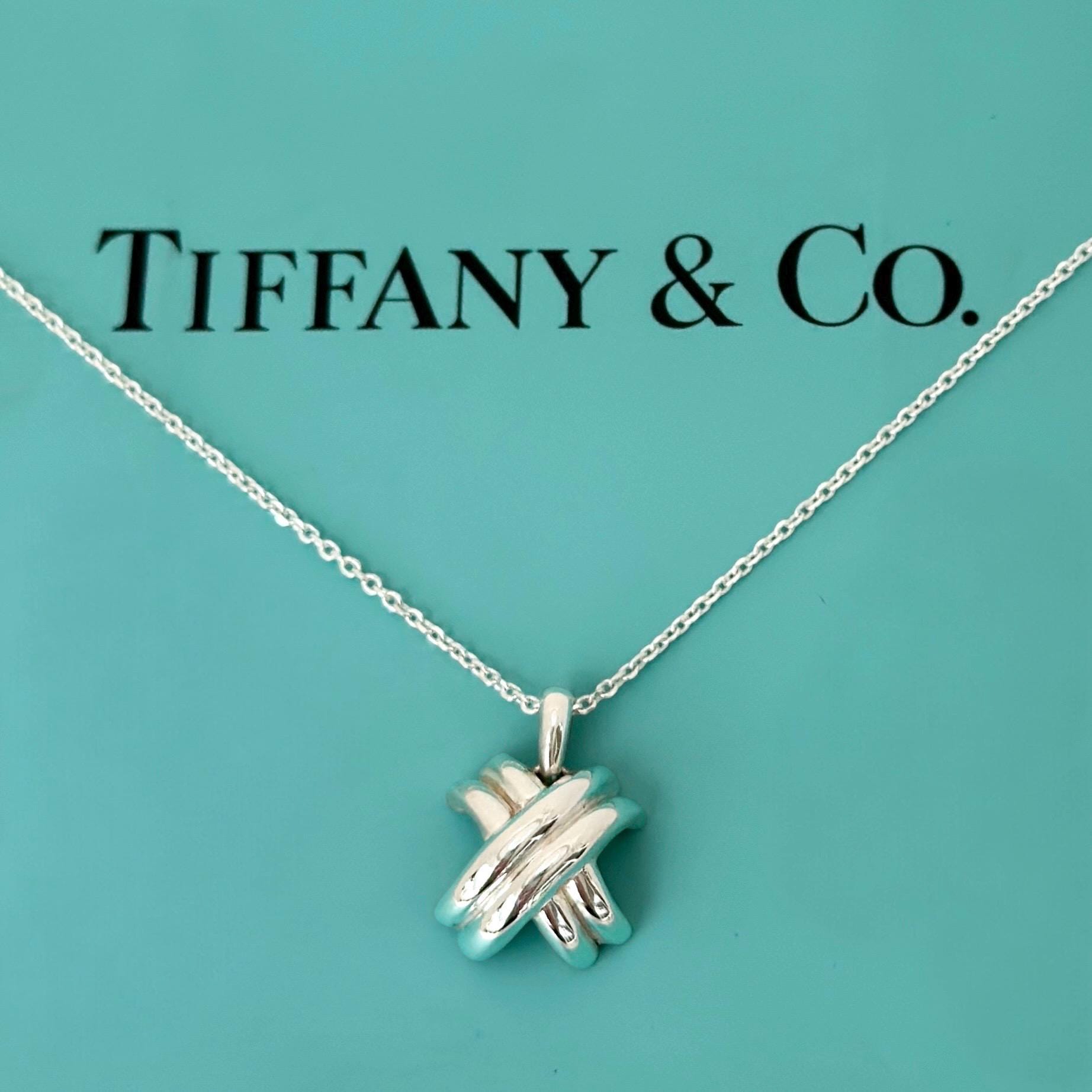 本物のティファニーネックレス - ティファニー シグネチャー X 1990