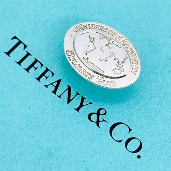 AUTHENTIC Tiffany Co Very Rare scarf tie lapel Pin Vintage