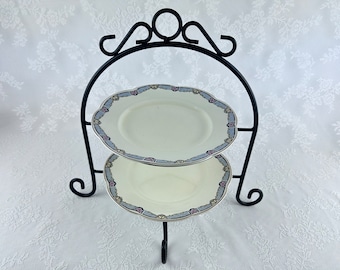2 Tier Afternoon Tea Stand, Cake Stand Frame, Interchangeable Plates