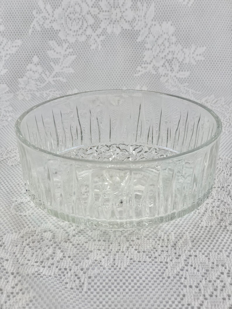 Vintage Clear Glass Bowls Mismatched Set of 6 Pressed Glass Etsy