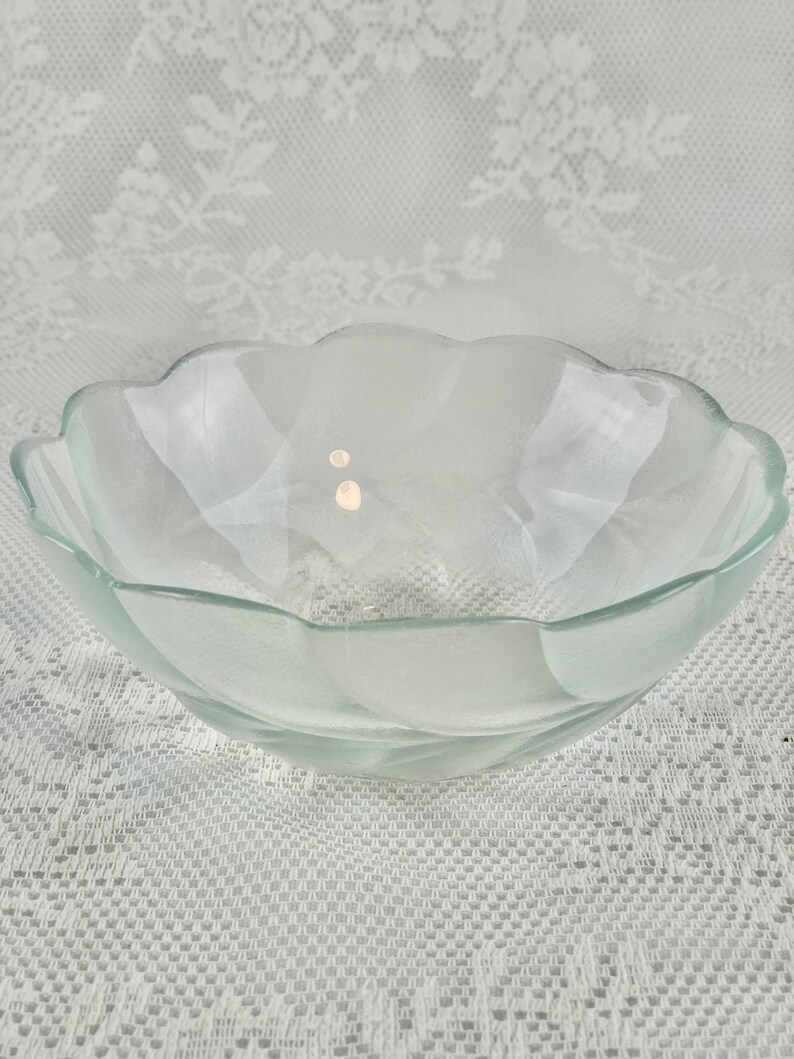 Vintage Clear Glass Bowls Mismatched Set of 6 Pressed Glass Etsy