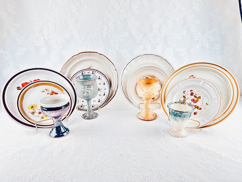 Mismatched Tableware Mismatched 3 Piece Place Setting, Service for 4 Dinnerware Set, Boho ...