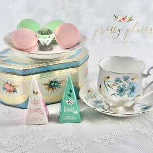 Vintage Teacup Gift Box, Tea Time Gift Set, Tea for One, DIY Gift Set