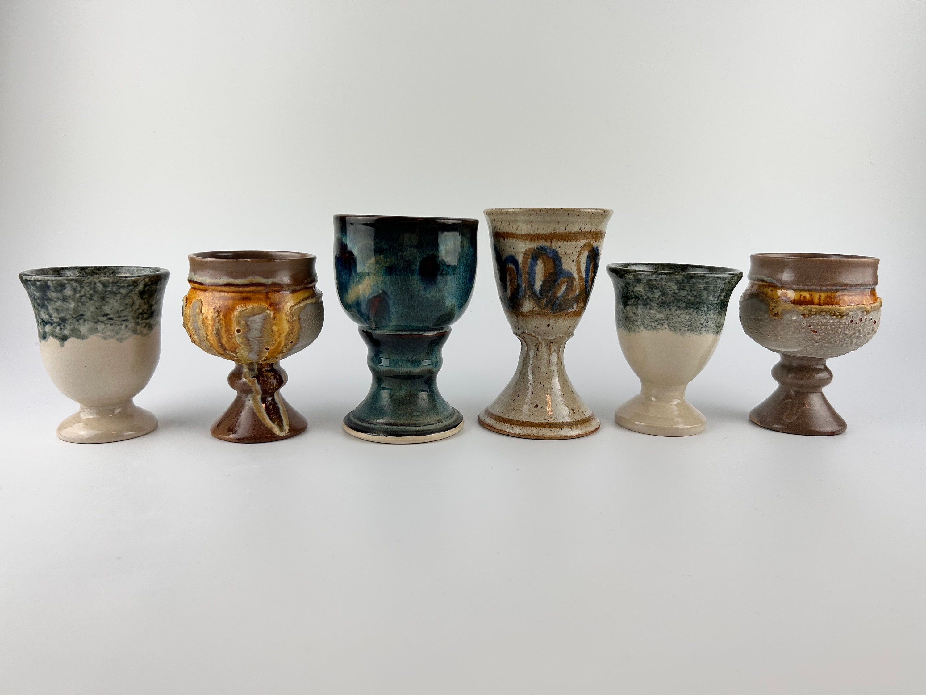 Vintage Boho Pottery Drinking Glasses, Boho Chic Kitchen, Handmade Pottery Drinking  Glasses, Boho Chic Ceramic Cups, Bohemian Drinkware 