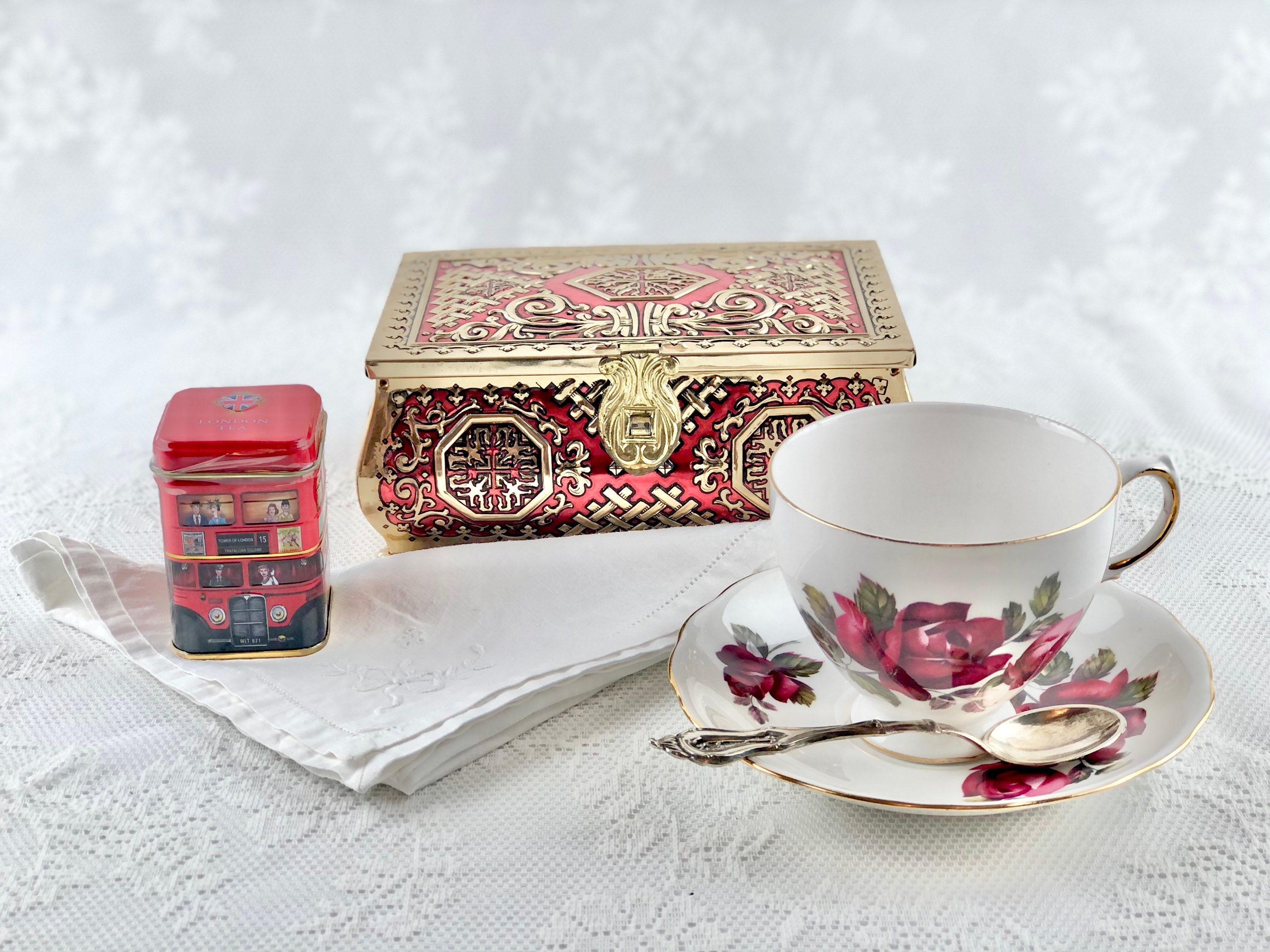 Vintage Teacup Gift Box Gift Set Tea for One DIY Gift Set Etsy