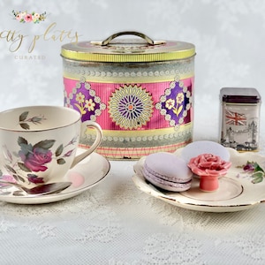 Vintage Teacup Gift Box, Tea Time Gift Set, Tea for One, DIY Gift Set