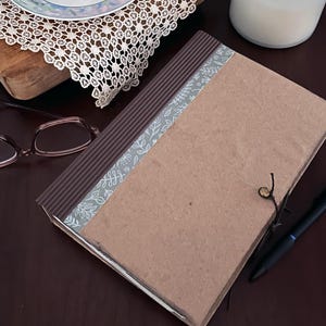 The Krafted Earth Scrap Journal for Writing, Memory Keeping, and Imagination — Handmade with Upcycled Materials.