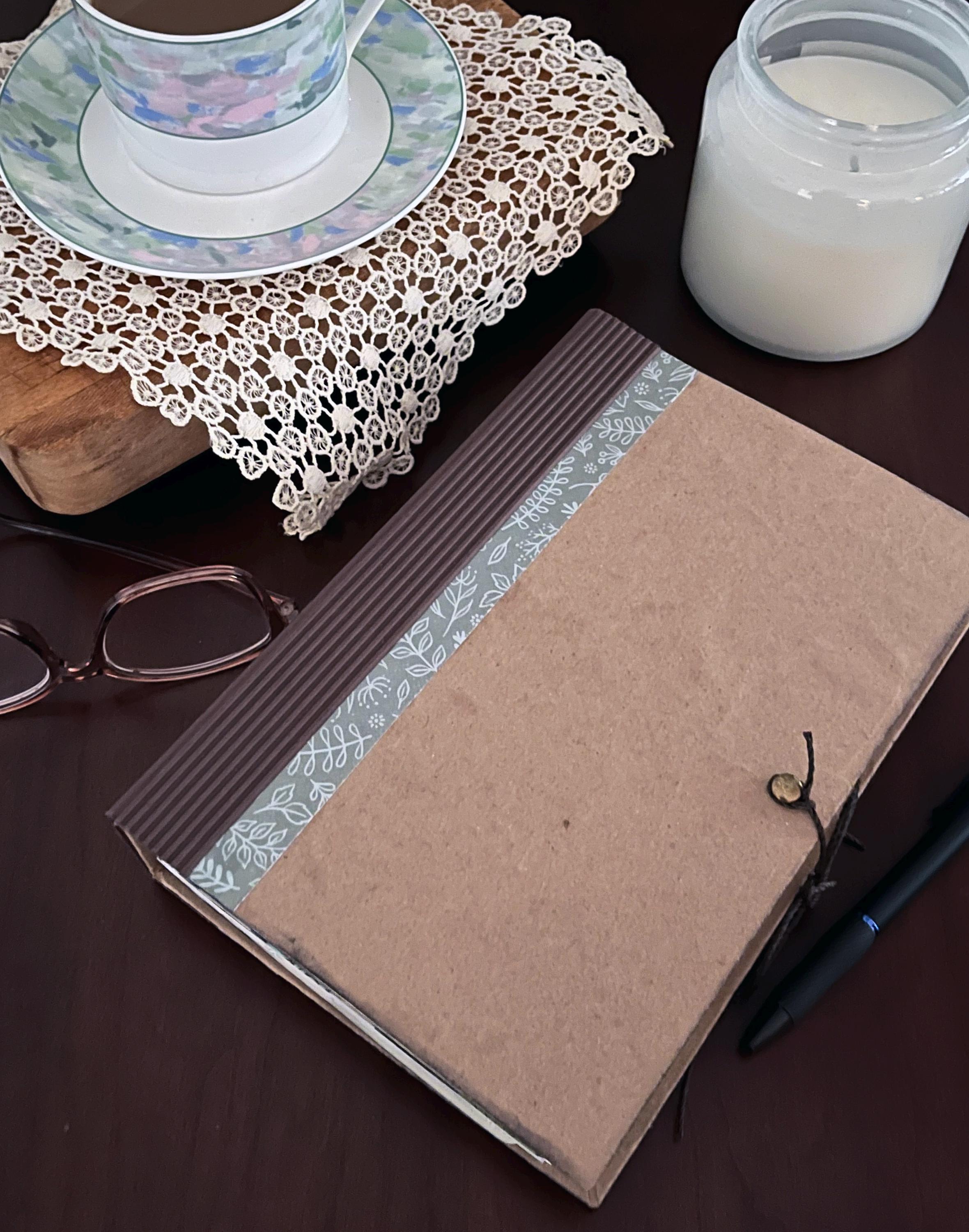 The Krafted Earth Scrap Journal for Writing, Memory Keeping, and Imagination — Handmade with Upcycled Materials.