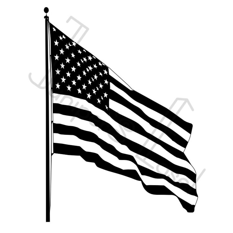 Download American Flag Svg Usa Fourth Of July Waving Flag Decal Etsy