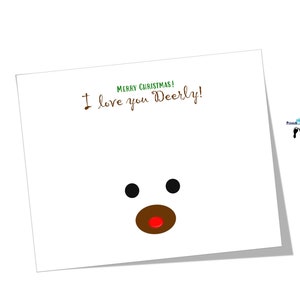 I Love You Deerly, Deer Handprint Art, Christmas Handprint Keepsake ...