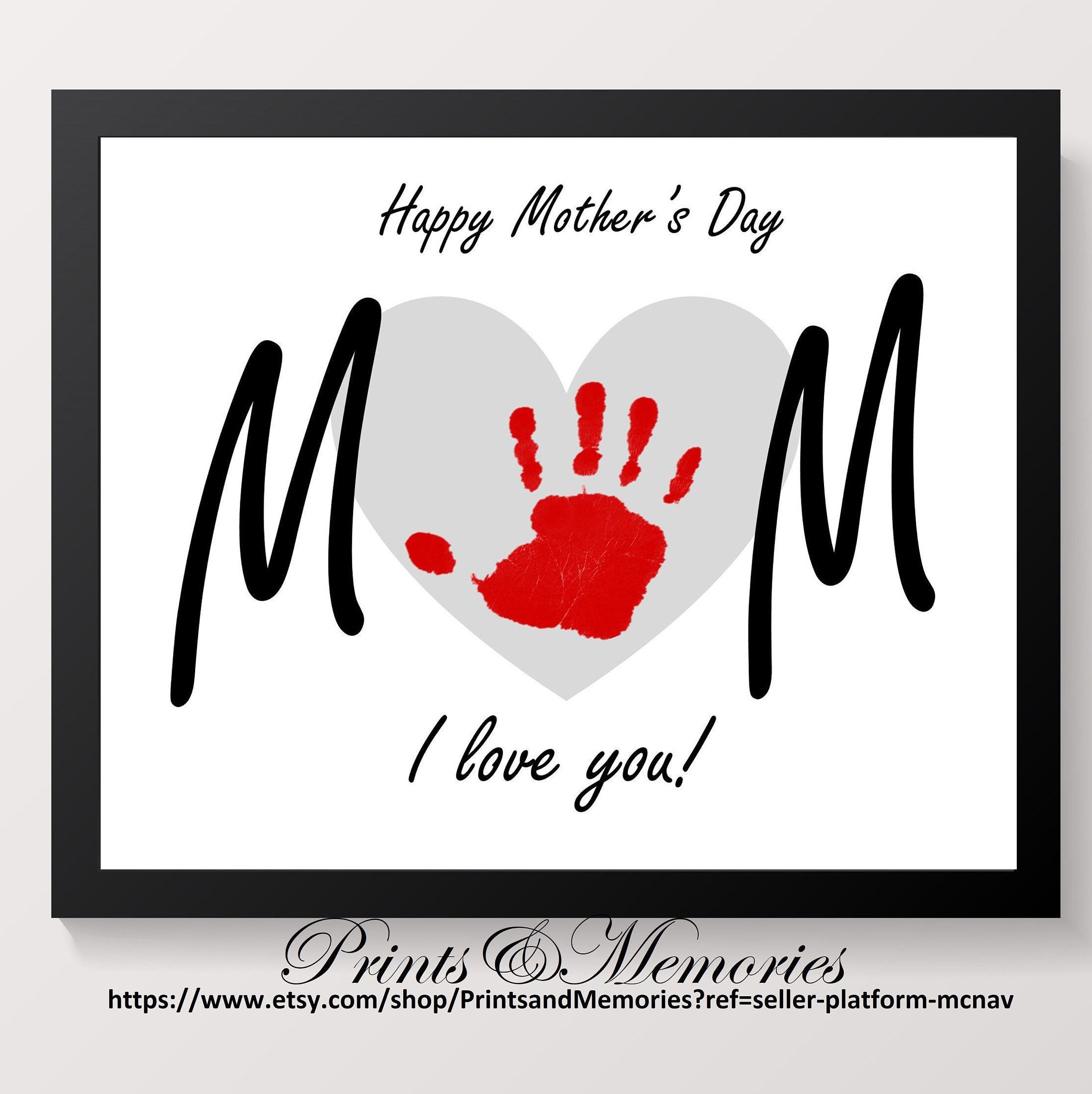 Happy Mother's Day Mom I Love You/we Love You Gift for Etsy