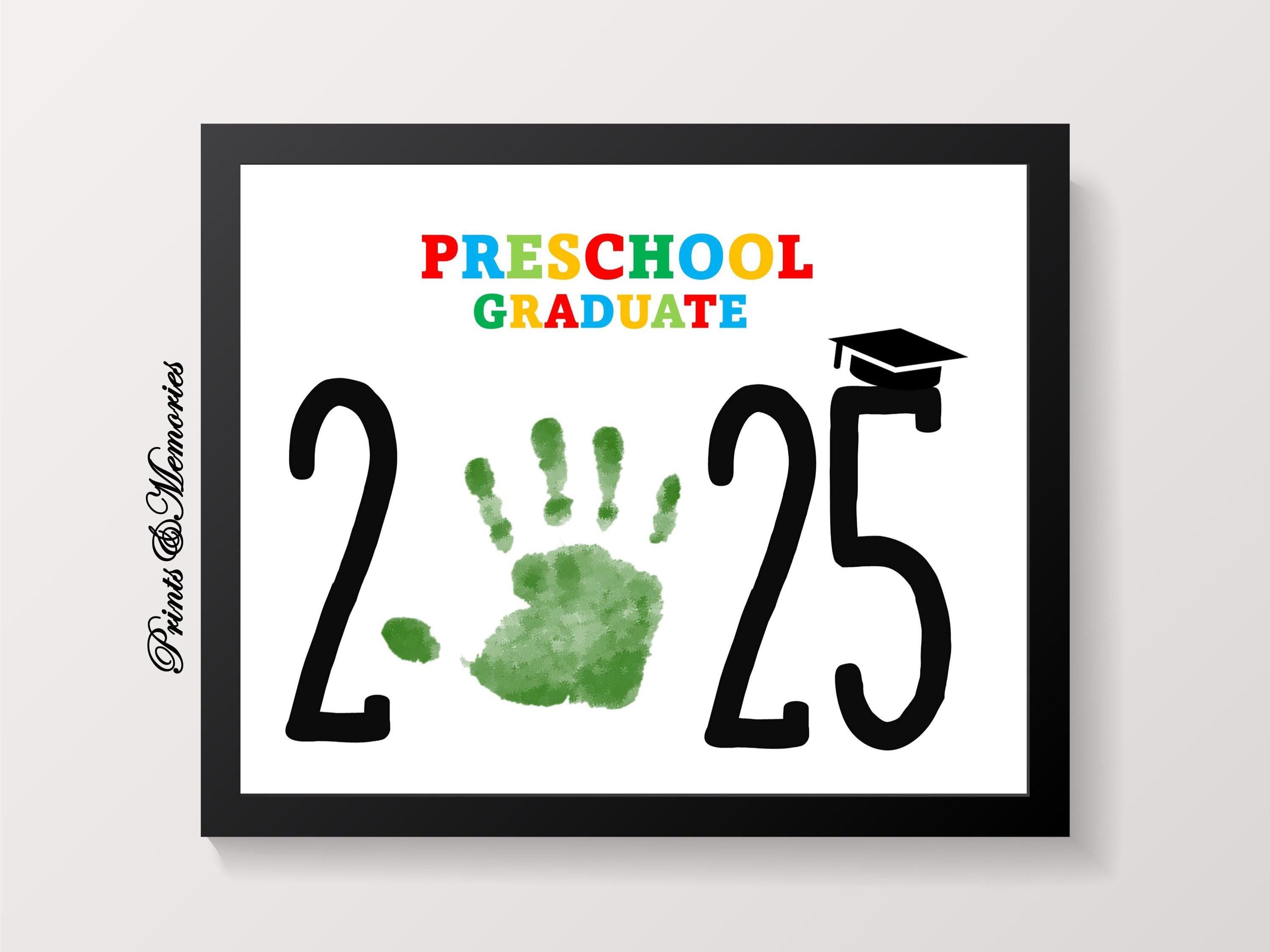 Graduate Sign By Hand Preschool Graduate Sign, Handprint Art Keepsake, Graduation Keepsake ...