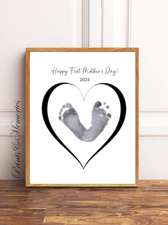 Baby Footprint Craft Mother's Day Craft For Infants Our 1st