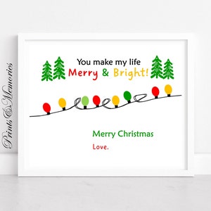 Fingerabdruck Weihnachtslichter, DIY Kunstkarte, Baby Kleinkind Kind Handwerk, frohe und helle Weihnachten.