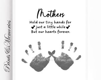 Mother's Day Handprint Art Keepsake: DIY Printable Template