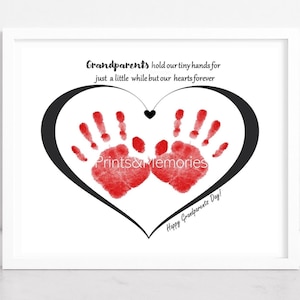 Grandparents Day Handprint Art: Keepsake Poem, DIY Kids Craft, (Digital Download)
