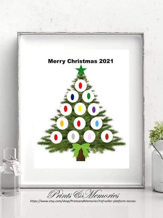 Christmas tree fingerprint craft Clearance