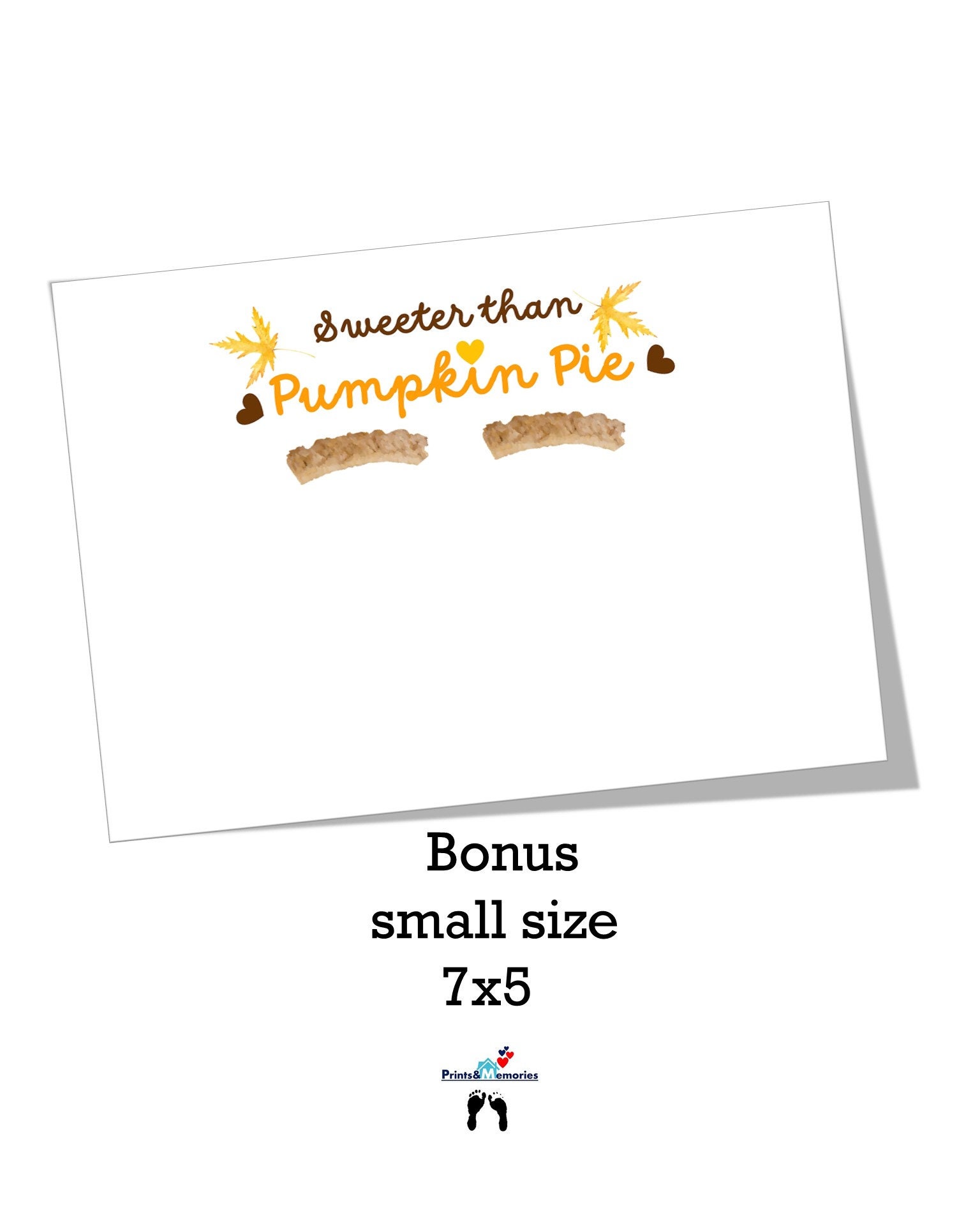 thanksgiving footprint craft, sweeter than pumpkin pie baby