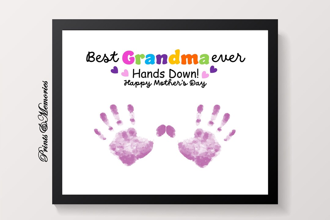 Best Grandma Ever, Mother's Day Craft, Gift for Grandma From Grandkid