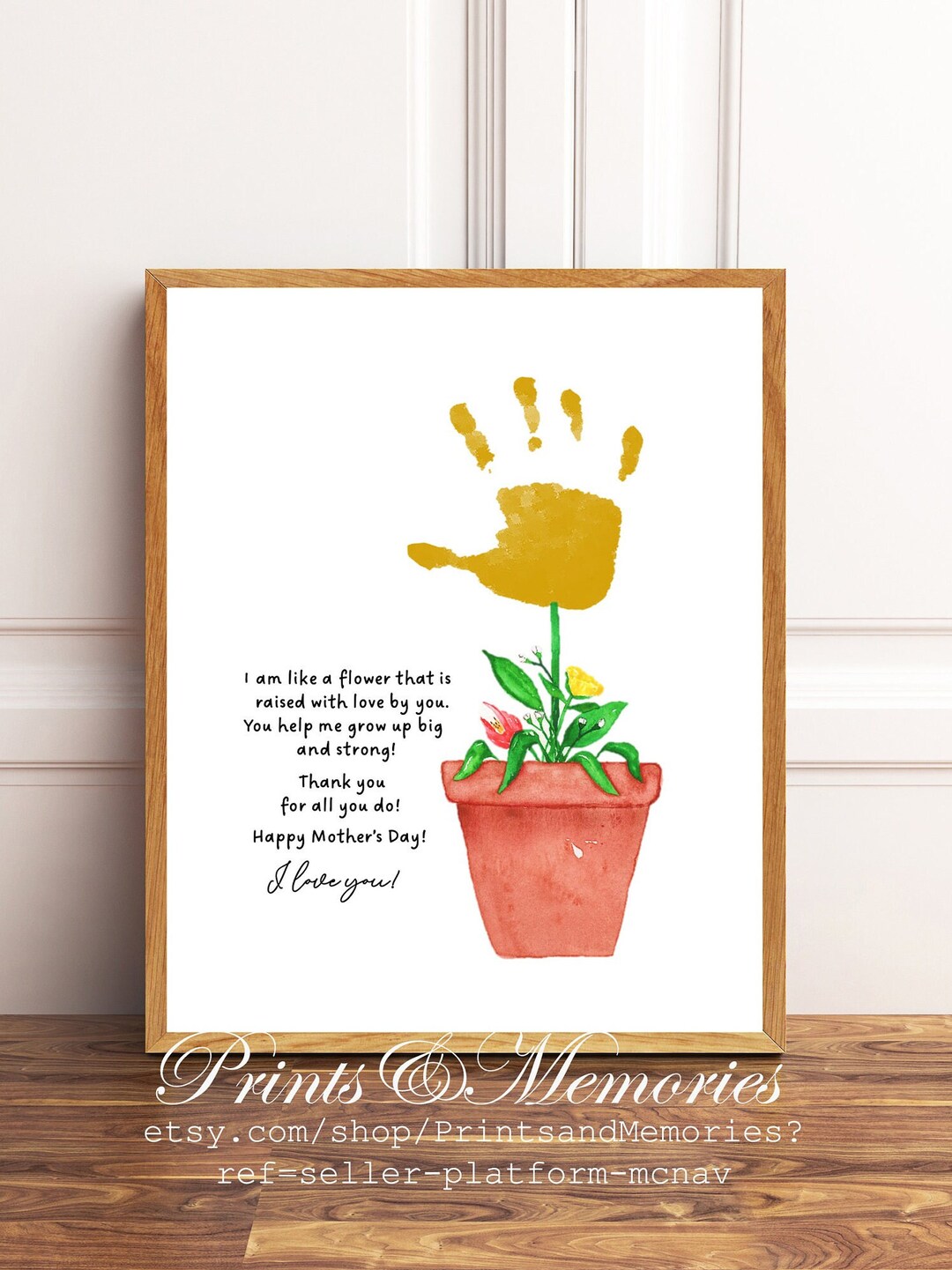 I Am Like a Flower Poem Mother's Day Craft for Kids Etsy