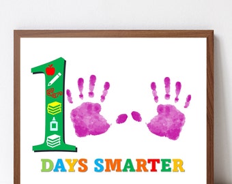 100 Days of School Handprint Art Keepsake (Digital Download)