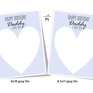 Happy Birthday Daddy, I Love You/we Love You, Handprint Art, Birthday ...
