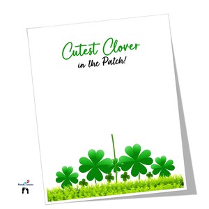 Cutest Clover in the Patch, St. Patrick's Day Craft for Kids, Clover ...