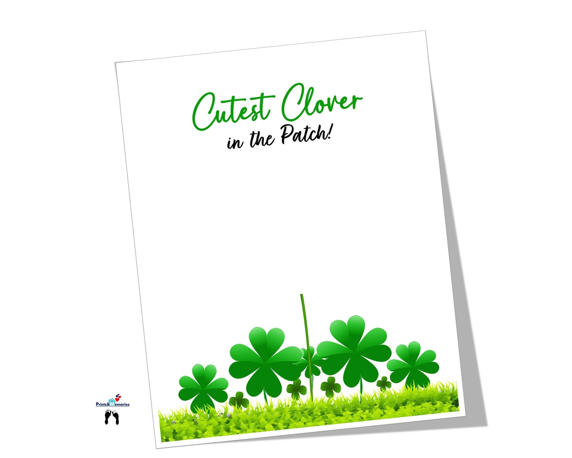 St. Patrick's Day Craft Handprint Art for Kids, Cutest Clover in the ...