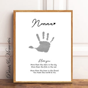 Handprint Art for Nonna/Nonny: Mother&#39;s Day Poem (Digital Download)