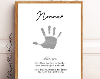 Handprint Art for Nonna/Nonny: Mother's Day Poem (Digital Download)