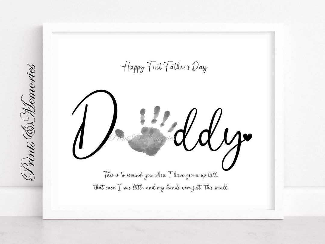 Buy First Father's Day Handprint Art: DIY Baby Keepsake (digital Download,  PDF/JPEG) Online in India