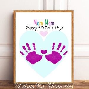 Mother&#39;s Day Handprint Art: DIY Keepsake Gift (Digital Download)