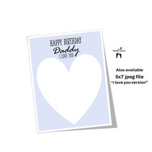 Happy Birthday Daddy, I Love You/we Love You, Handprint Art, Birthday ...