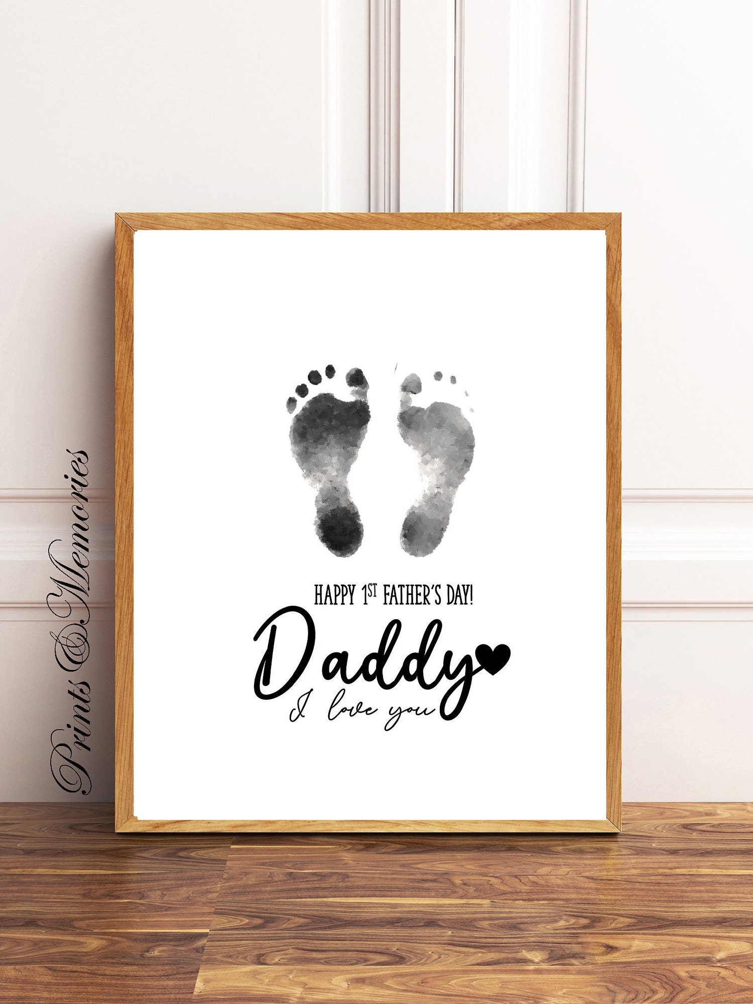 Eerste Vaderdagcadeau voor papa, Baby Handafdruk Voetafdruk kunst, Vaderdag  knutselen voor papa, cadeau van baby. - Etsy België, image size:1500x2001