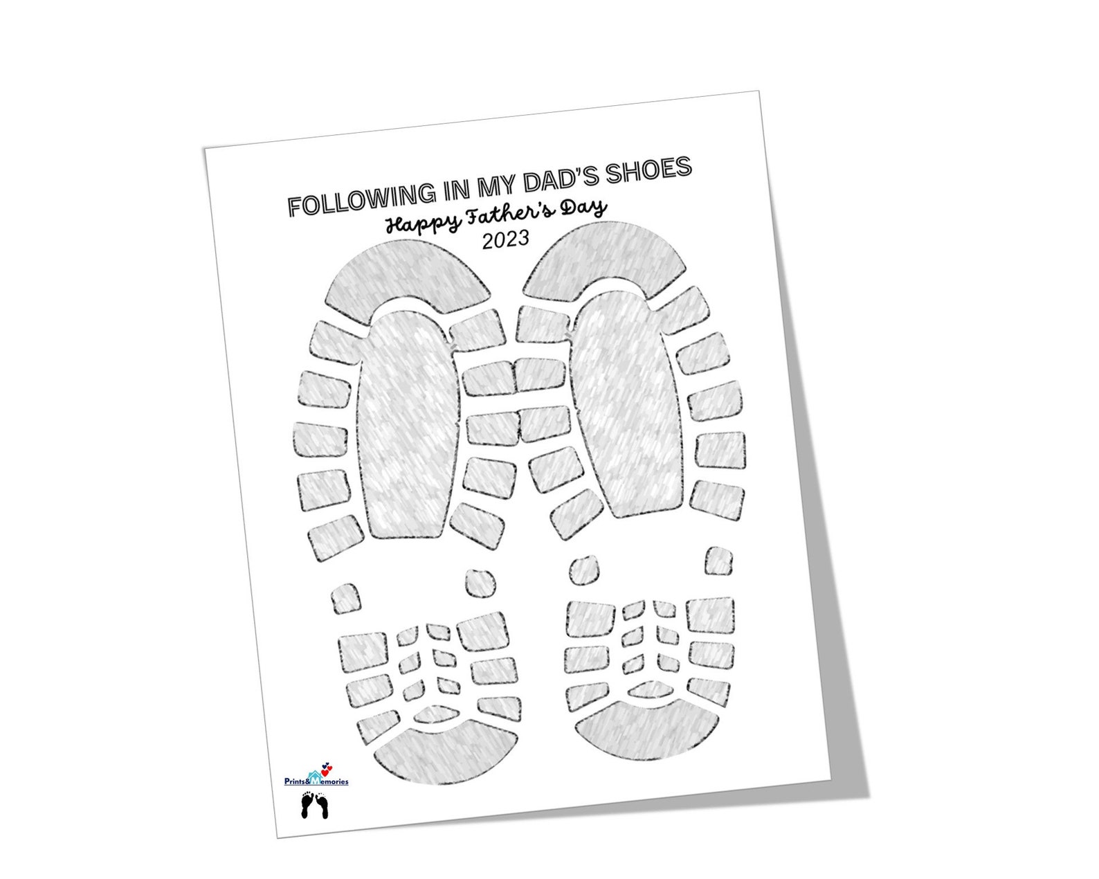 Following in My Dad's Shoes 2023 Father's Day Craft Etsy