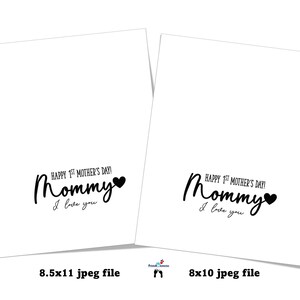 Prima impronta artistica per la festa della mamma: regalo fai da te con l'impronta della mano del bambino (download digitale) immagine 5