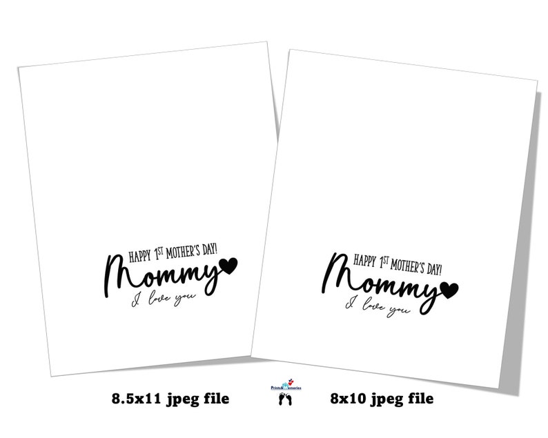 Prima impronta artistica per la festa della mamma: regalo fai da te con l'impronta della mano del bambino (download digitale) immagine 5