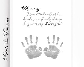 Mommy Handprint Art: DIY Keepsake Gift (Digital Download)