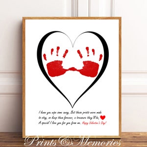 Valentine&#39;s Handprint Art: Poem Keepsake (Digital Download)
