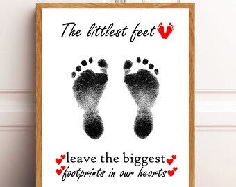 The Littlest Feet Leave The Biggest Footprints On Our Hearts Ceramic Ornament The Littlest Feet Leave The Biggest Footprints On Our Hearts Ceramic Ornament