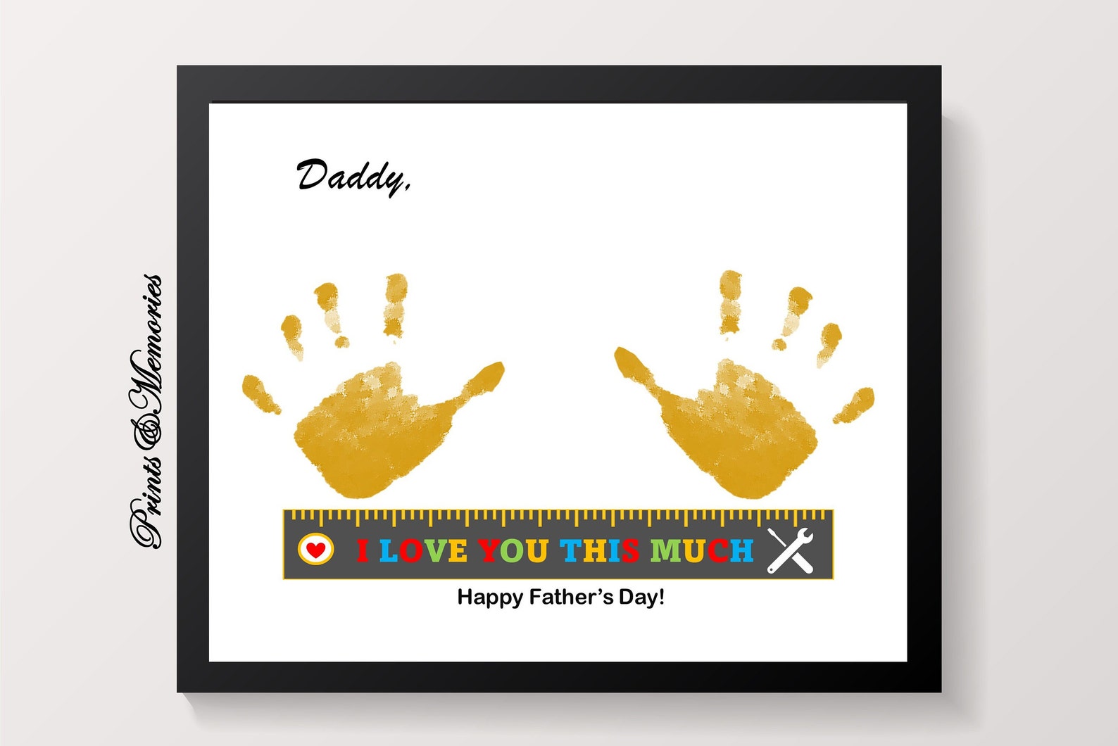 Father's Day Gift for Dad, Daddy, I Love You This Much, Ruler/tools ...