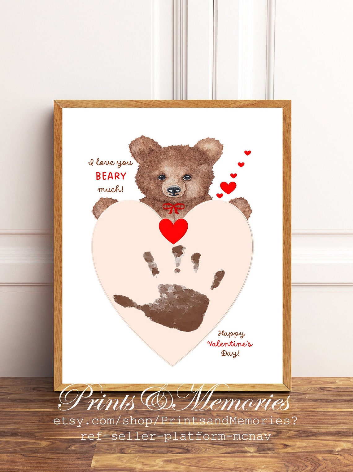 Valentines Handprint and Footprint Art Baby Keepsake Toddler - Etsy