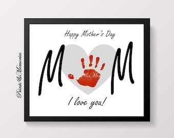 Mother's Day Handprint Art: DIY Keepsake Gift (Digital Download)
