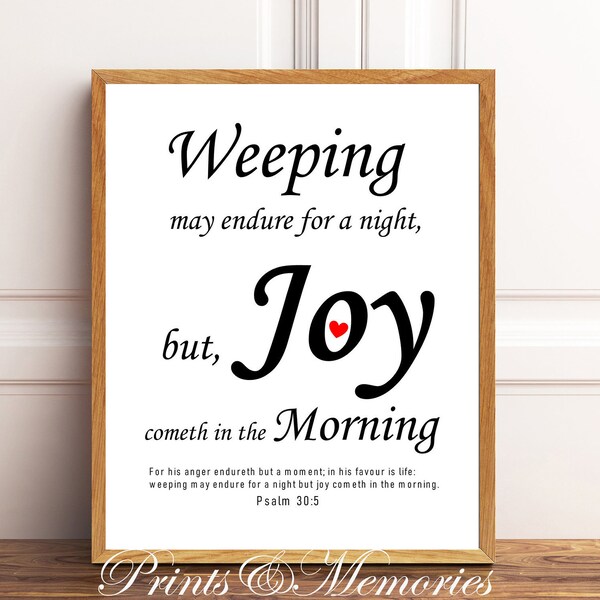 Psalm 30 5 - Etsy